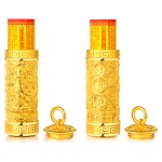999 Pure Gold Manjusri Guardian Pendant - Rabbit Zodiac Birth Buddha